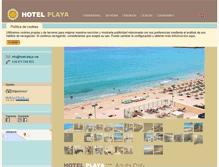 Tablet Screenshot of hotel-playa.net